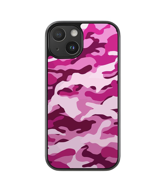 Pink Camo Glass Case
