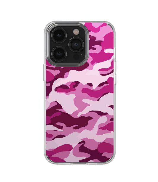 Pink Camo Transperent Case