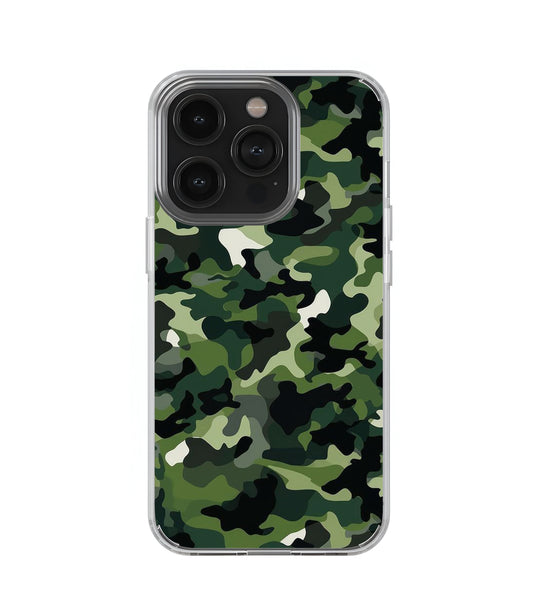 Green Camo Transperent Case