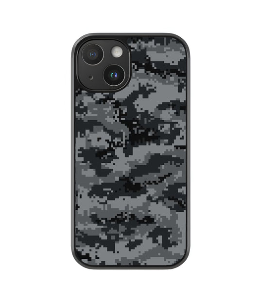 Grey Camo Glass Case