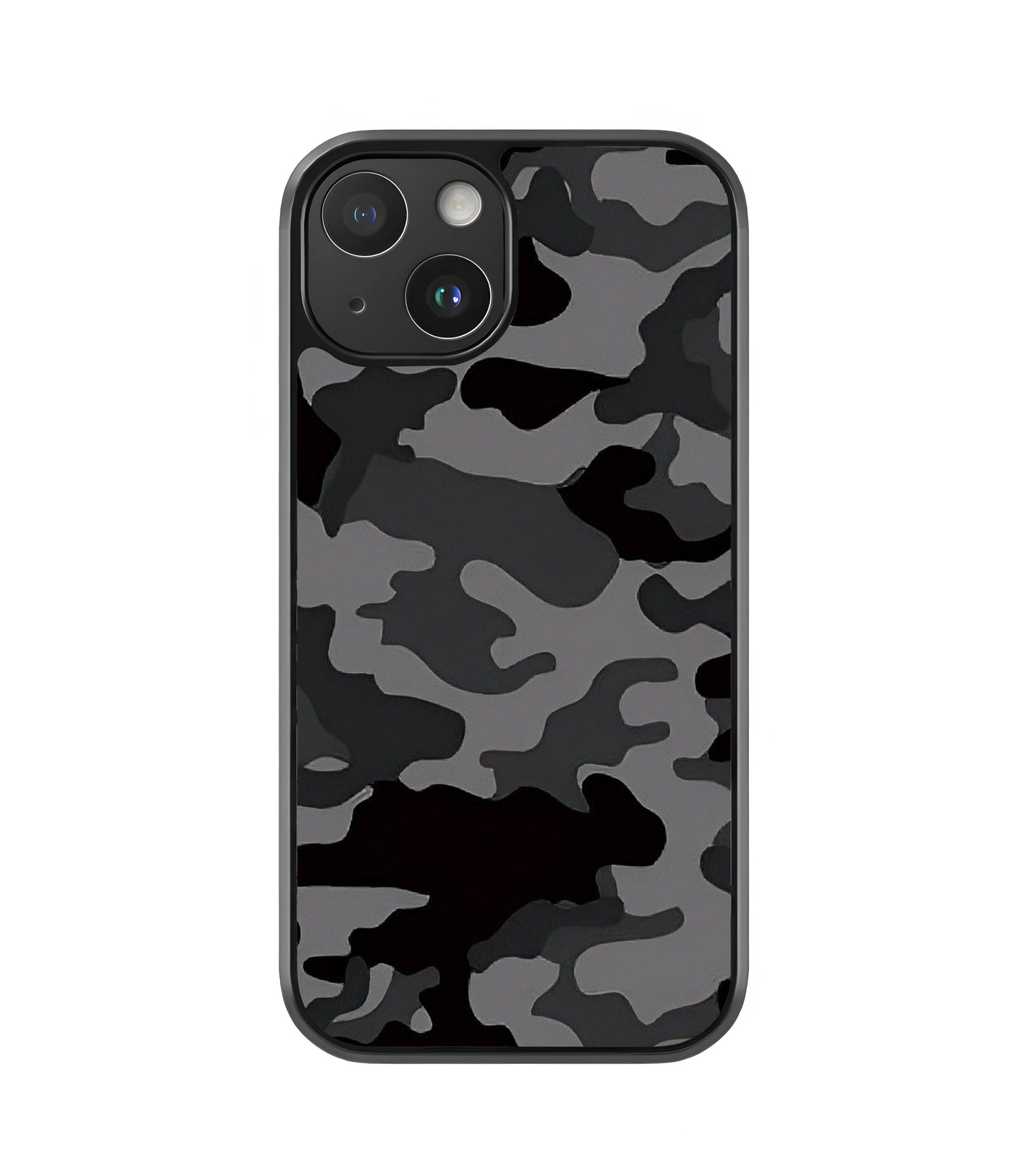 Black Camo Glass Case