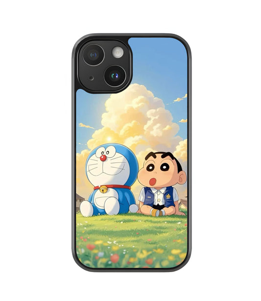 Doremon Shinchan Glass Case