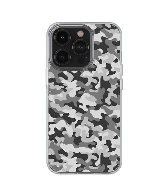 Grey Camo Transperent Case