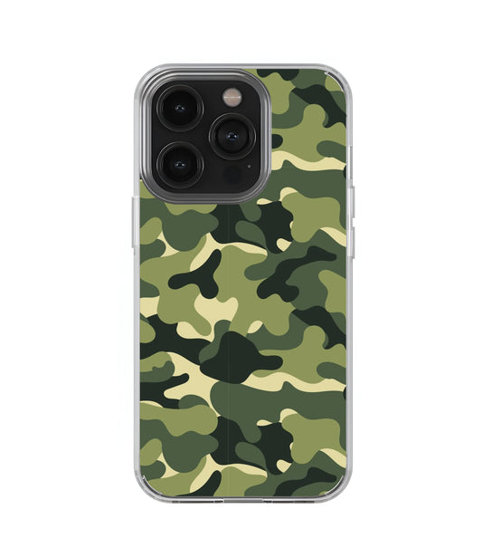 Green Camo Transperent Case