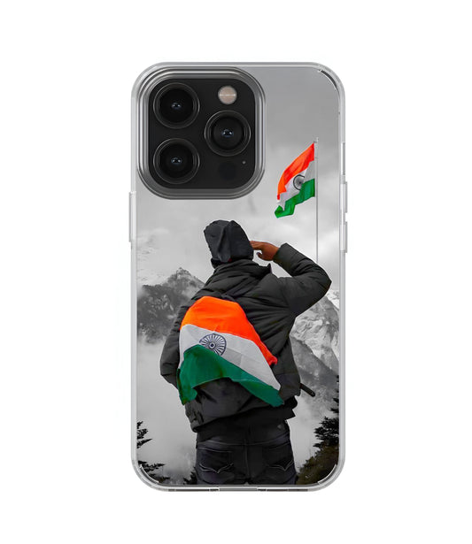 Indian Flag Transperent Case