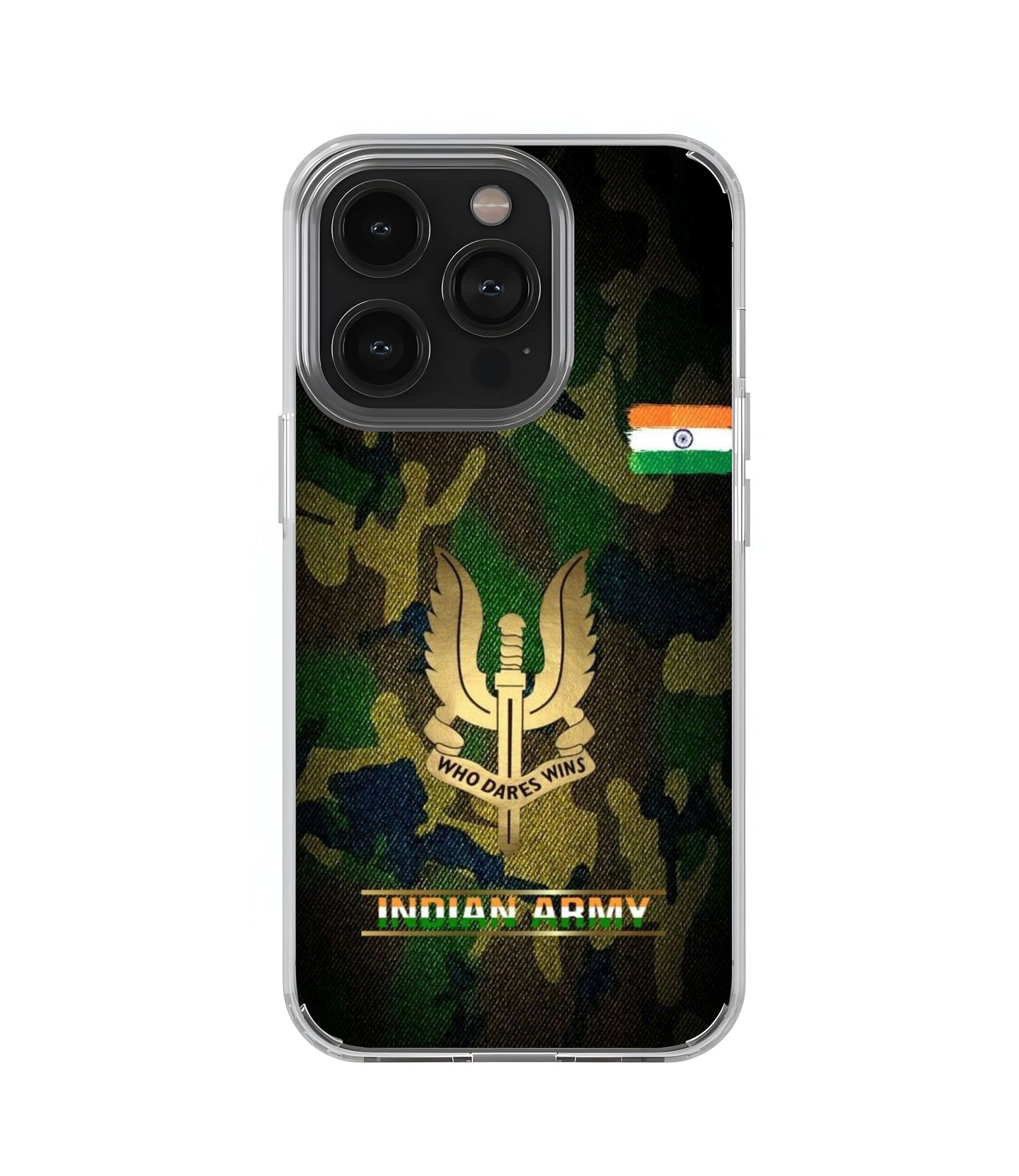 Indian Army Transperent Case