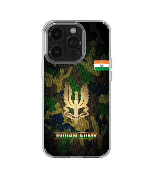 Indian Army Transperent Case