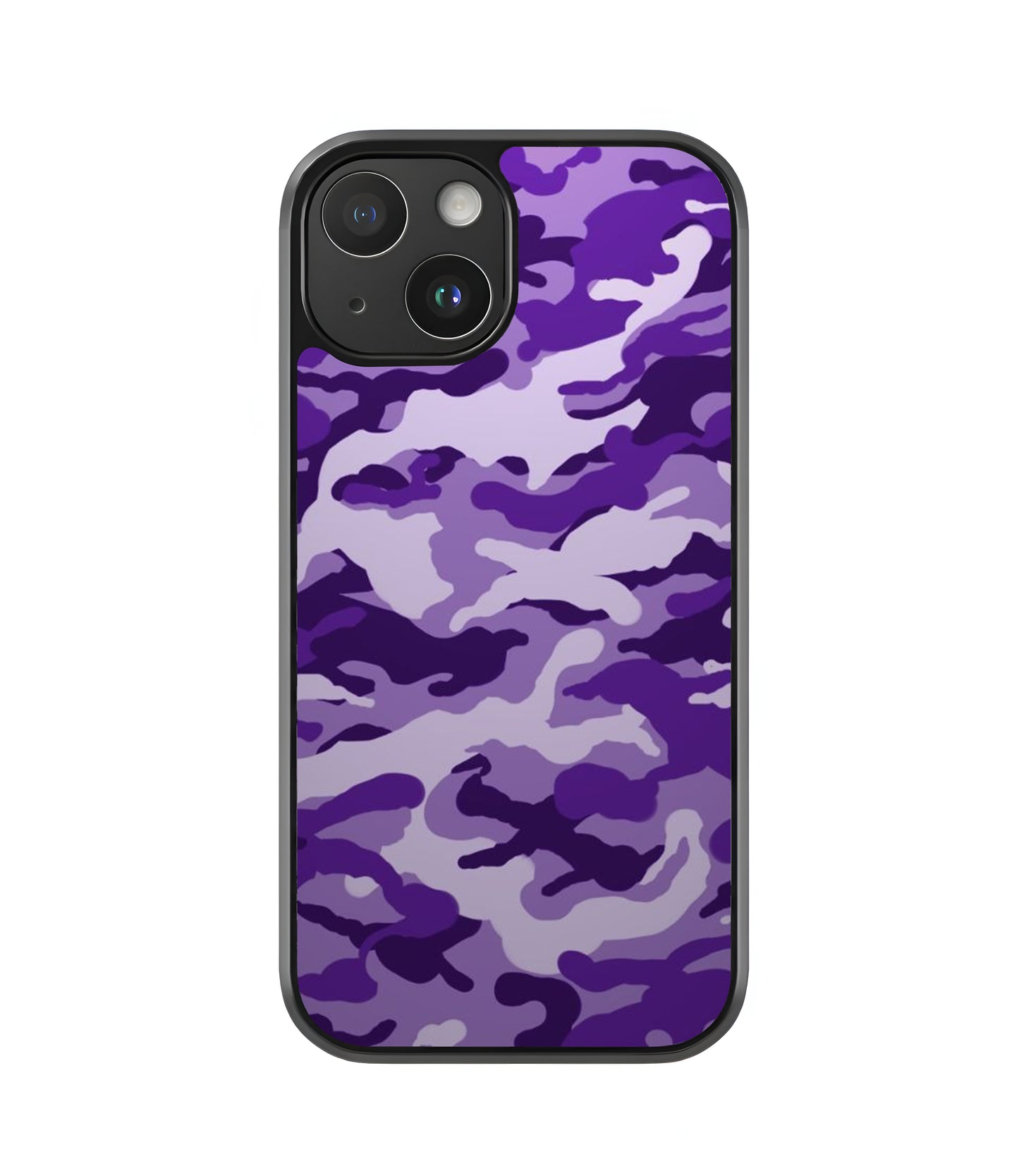 Purple Camo Glass Case