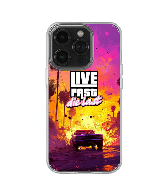 Live Fast Transperent Case