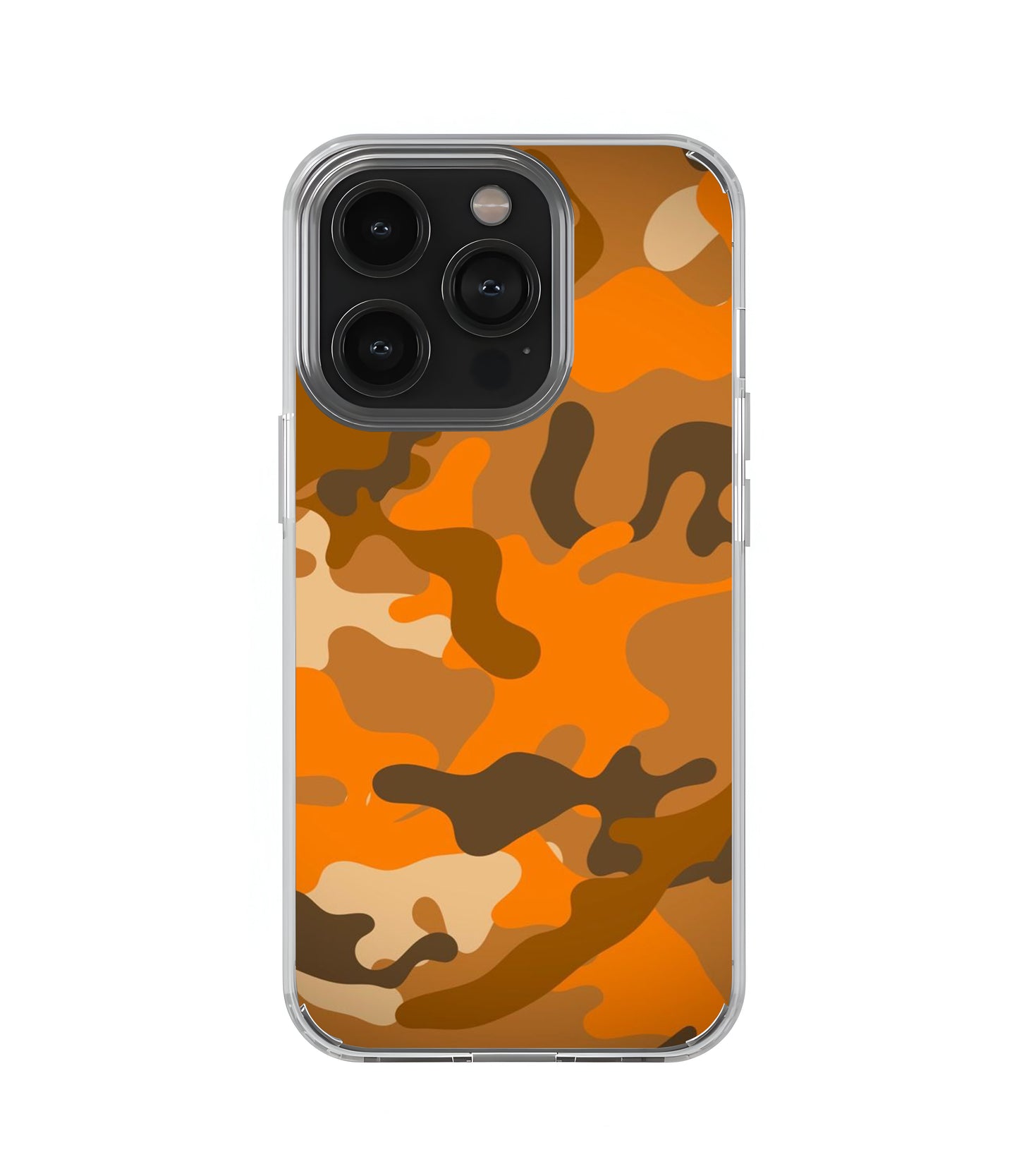 Orange Camo Transperent Case