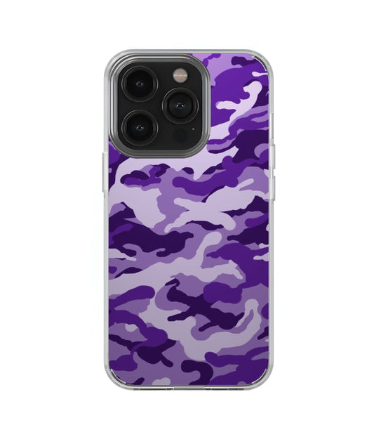 Purple Camo Transperent Case
