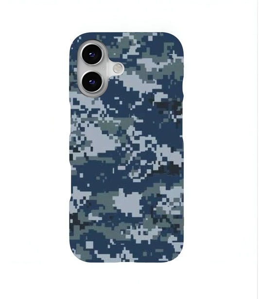 Blue Camo Hard Case